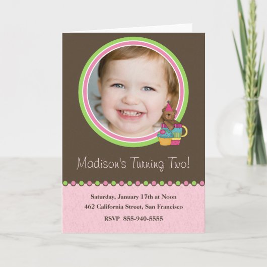 Kindergeburtstag Party Einladung (Vorderseite)