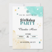 Kindergeburtstag-Party Einladung (Vorderseite)