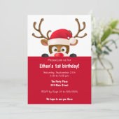 Kindergeburtstag-Party Einladung (Stehend Vorderseite)