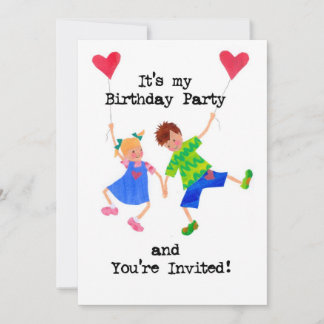 Kindergeburtstag Party Einladung