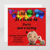 Kindergeburtstag Party Einladung (Vorne/Hinten)