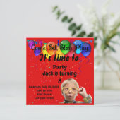 Kindergeburtstag Party Einladung (Stehend Vorderseite)