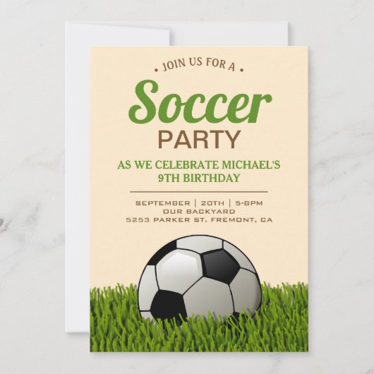 Kindergeburtstag-Party Einladung (Vorderseite)