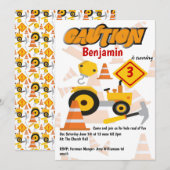 Kindergeburtstag-Party Einladung (Vorne/Hinten)