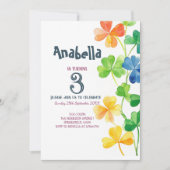 Kindergeburtstag Party Einladung Patrick Tag (Vorderseite)