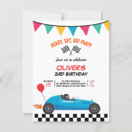 Kindergeburtstag-Party Einladung Postkarte