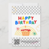 Kindergeburtstag Party Einladung: Zwei schnell, Au Einladung (Rückseite)