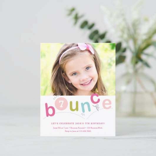 Kindergeburtstag-Party Einladungen (Stehend Vorderseite)