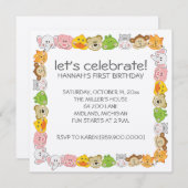 Kindergeburtstag-Party Einladungen (Vorne/Hinten)