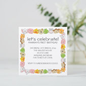 Kindergeburtstag-Party Einladungen (Stehend Vorderseite)