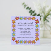 Kindergeburtstag-Party Einladungen (Stehend Vorderseite)