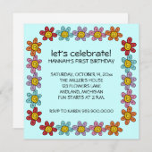 Kindergeburtstag-Party Einladungen (Vorne/Hinten)