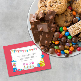 Kindergeburtstag-Party Einladungen {Süßigkeiten-Bu