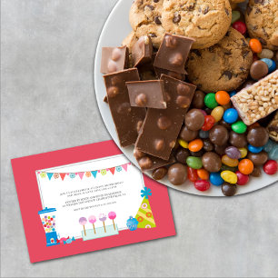 Kindergeburtstag-Party Einladungen {Süßigkeiten-Bu