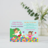 Kindergeburtstag-Party Einladungen von Bounce Play (Stehend Vorderseite)