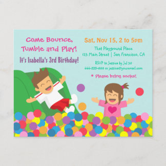 Kindergeburtstag-Party Einladungen von Bounce Play