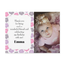 Kindergeburtstag Party Foto Danke Pink Lila