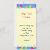 Kindergeburtstag Party Foto Einladungen (Rückseite)