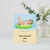 Kindergeburtstag Party Foto Vielen Dank Postkarte (Stehend Vorderseite)