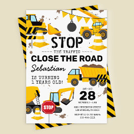 Kindergeburtstag-Party für den Bau von Dump Einladung