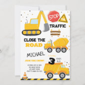 Kindergeburtstag-Party für den Bau von Dump Einladung (Vorderseite)