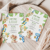 Kindergeburtstag-Party für Wasserfarben Einladung