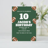 Kindergeburtstag Party - Fußballboys zum Geburtsta Einladung (Stehend Vorderseite)