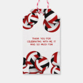 Kindergeburtstag-Party Geschenkanhänger (Rückseite)