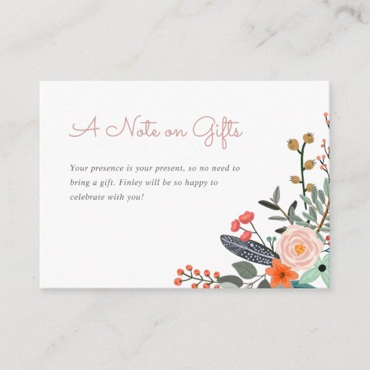 Kindergeburtstag Party Keine Geschenke Begleitkarte (Vorderseite)