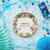 Kindergeburtstag Party Landtiere für Junge Pappteller (Party)