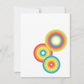 Kindergeburtstag-Party mit farbigen Musikinstrumen Einladung (Rückseite)