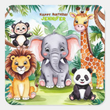 Kindergeburtstag Party Niedlicher Tiere Safari Jun