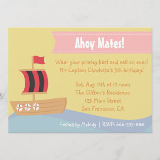 Kindergeburtstag-Party: Niedliches Einladung