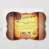 Kindergeburtstag Party Piraten Einladung (Vorderseite)