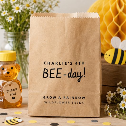 Kindergeburtstag Party Rustikale Kraft Wildblume S Geschenktütchen