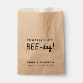 Kindergeburtstag Party Rustikale Kraft Wildblume S Geschenktütchen (Vorderseite)