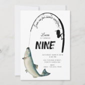 Kindergeburtstag-Party zum Thema Fischfang Einladung (Vorderseite)