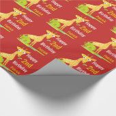 Kindergeburtstag-personalisierte KindWatercoler Geschenkpapier (Ecke)