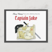 Kindergeburtstag Pirate Treasure Karte (Vorderseite)