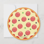 Kindergeburtstag Pizza Party Einladung (Rückseite)