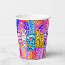 Kindergeburtstag Rainbow Pappbecher