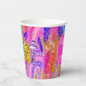 Kindergeburtstag Rainbow Pappbecher (Rechts)