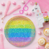 Kindergeburtstag - Regenbogen-Party Pappteller (Party)