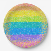 Kindergeburtstag - Regenbogen-Party Pappteller (Vorderseite)