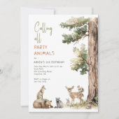 Kindergeburtstag "Rufen alle Party" Einladung (Vorderseite)