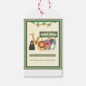Kindergeburtstag Safari-Geschenkstempel Geschenkanhänger (Vorderseite)
