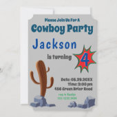 Kindergeburtstag Sheriff Einladung (Rückseite)