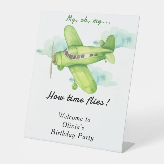 Kindergeburtstag Sockelschild (Vorderseite)