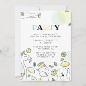 Kindergeburtstag-Sommerparty Einladung (Vorderseite)