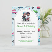 Kindergeburtstag Special Kinderspielzeug Einladung (Stehend Vorderseite)